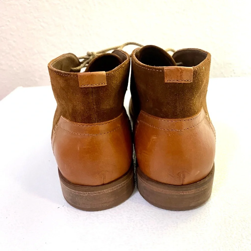 JOHNSTON&MURPHY Men’s Chukka Booties Sz 9 Classic Sheepskin Boots Shoes